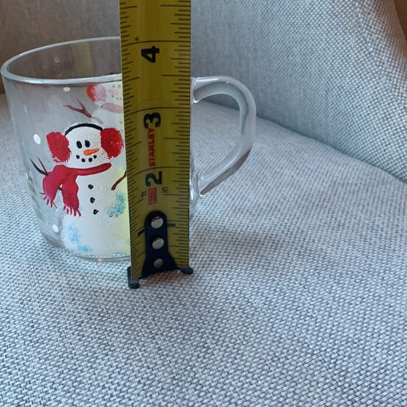 Luminarc 4 Christmas Snowman Cups/Mugs - Picture 6 of 10